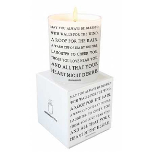Irish Blessing Quotable Candle- Wild Currant scent - Picture 2 of 5